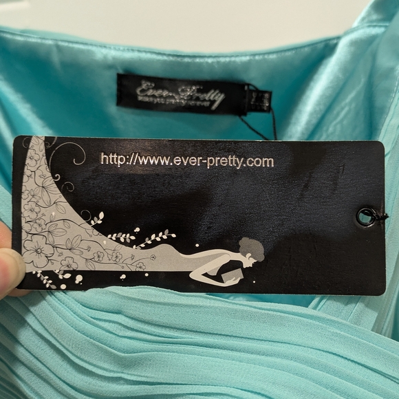 Ever Pretty Strapless Turquoise Dress - Picture 6 of 14
